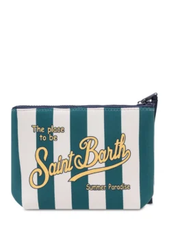 Aline Pouch Striped with Print
