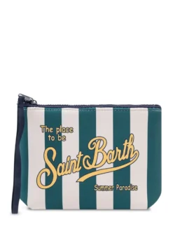 Aline Pouch Striped with Print