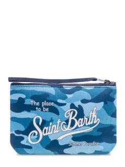 Aline Pouch with Zip and Camouflage Print
