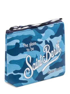 Aline Pouch with Zip and Camouflage Print