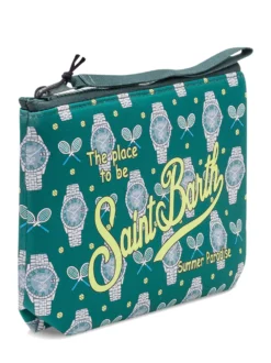 Aline Pouch with Zip and Graphic Print