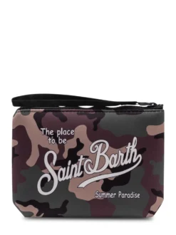 Aline Pouch with Zip Closure and Front Logo