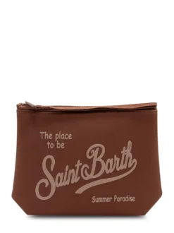 Aline Pouch with Zip Closure and Front Logo