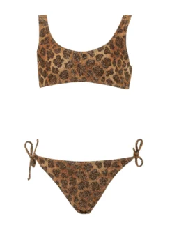 Animal Print Crop Bikini