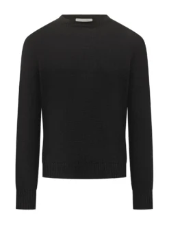 Ballantyne Black Wool Crewneck Sweater