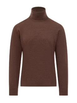 Ballantyne Brown Wool Turtleneck
