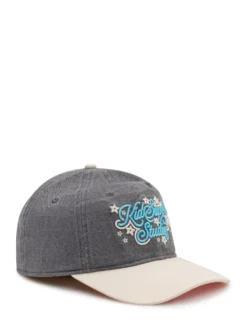 Baseball Cap with Visor and Front Star Embroidery