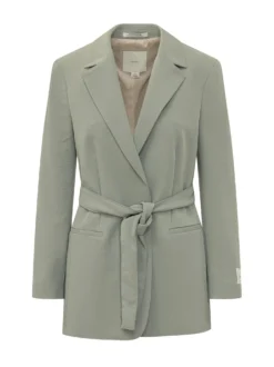 Belted Blazer with Lapels