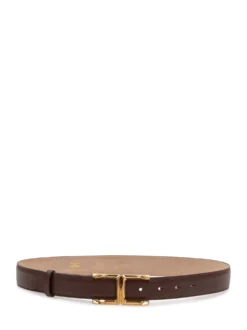 Belt with Logo Buckle