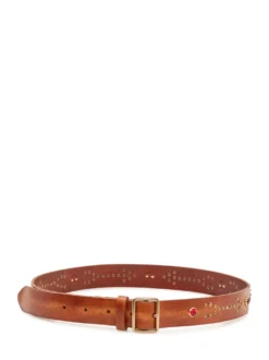 Belt with Studs and Decorative Inserts