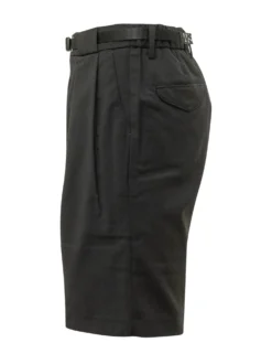 Bermuda Shorts with Belt and Pleats
