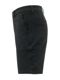 Bermuda Shorts with Belt Loops and Button