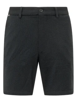 Bermuda Shorts with Belt Loops and Button