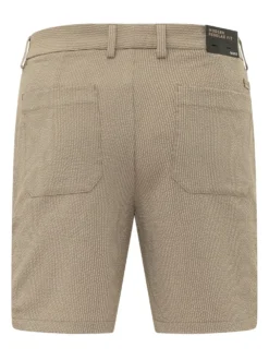 Bermuda Shorts with Belt Loops and Button