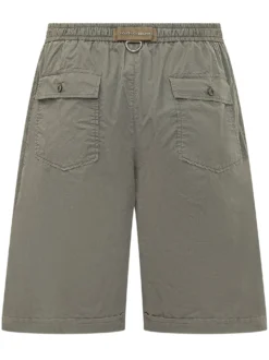 Bermuda with Elastic Waist and Drawstring
