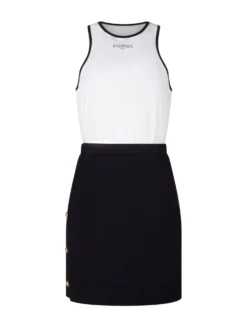Bicolor Jersey Dress
