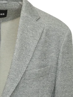 Blazer Uomo Classico in Tessuto Mélange