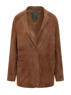 Blazer with Lapel and Button