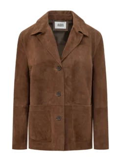 Blazer with Lapels and Buttons and Patch Pockets