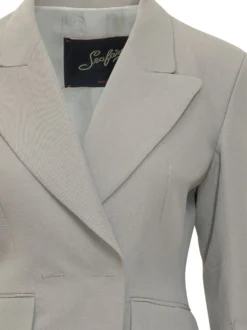 Blazer with Lapels and Flap Pockets