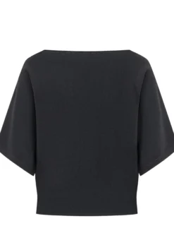 Boat Neck Short Sleeve Top