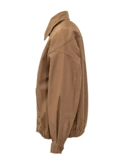 Bomber Jacket with Zip and Collar