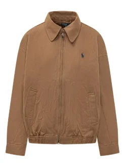 Bomber Jacket with Zip and Collar