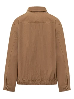 Bomber Jacket with Zip and Collar
