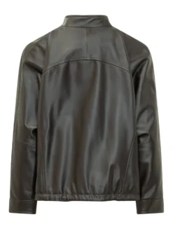 Bomber Jacket with Zip and Drawstring