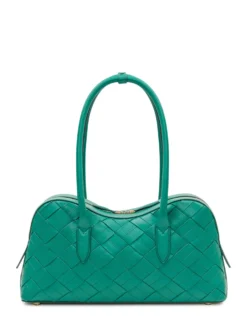 Bowling Bag Stella Ryder with Woven Design and Padlock