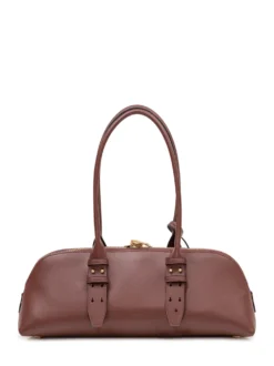 Bowling Baguette Bag with Handles and Zip