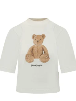 Boxy T-Shirt with Bear Print