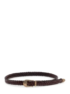Braided Belt with Decorative Buckle