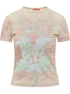Bril T-Shirt with Floral Print and Logo