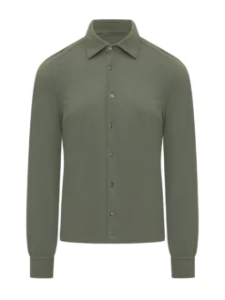 Camicia a Manica Lunga con Colletto Classico e Bottoni