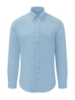 Camicia a Maniche Lunghe con Colletto Button-Down