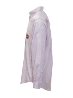 Camicia a Righe con Colletto Button Down