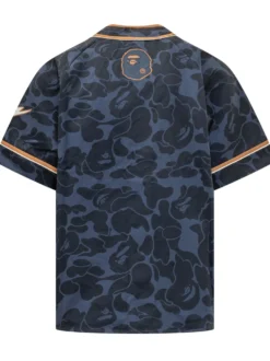 Camicia Baseball con Motivo Camouflage