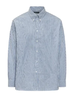 Camicia con Colletto Button Down e Tasche