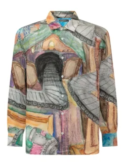 Camicia con Stampa Artistica
