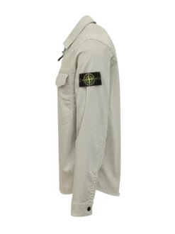 Camicia con Zip e Tasca Applicata