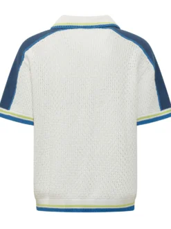 Camicia Crochet a Maniche Corte