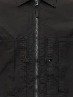 Camicia Giacca con Zip e Tasche Frontali