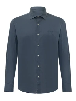 Camicia Ice con Logo Ricamato