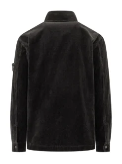 Camicia in Velluto a Coste con Tasca