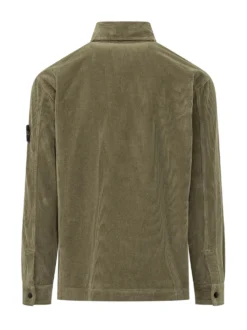 Camicia in Velluto a Coste con Tasca
