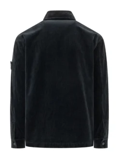 Camicia in Velluto a Coste con Tasca