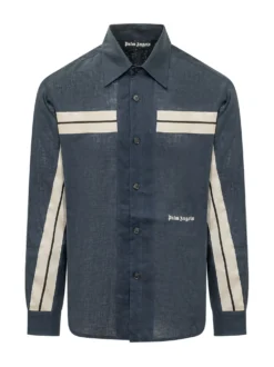Camicia Track con Bande e Logo