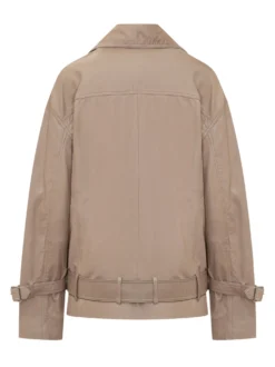 Candy Biker Jacket with Belt and Zip