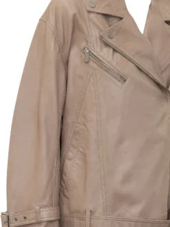 Candy Biker Jacket with Belt and Zip